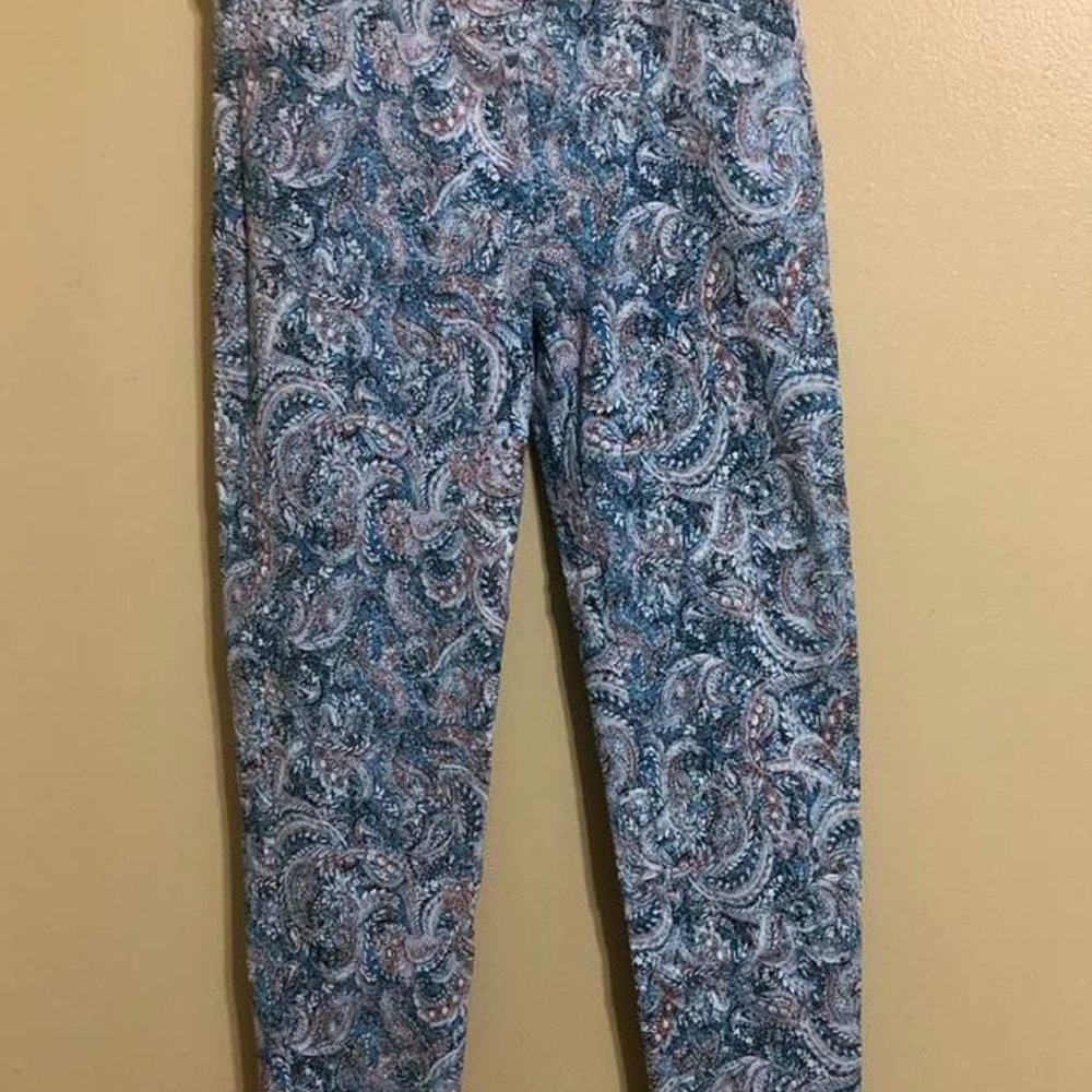 Paisley jeans Zac & Rachel, Size 10, light blue, tan Size 10